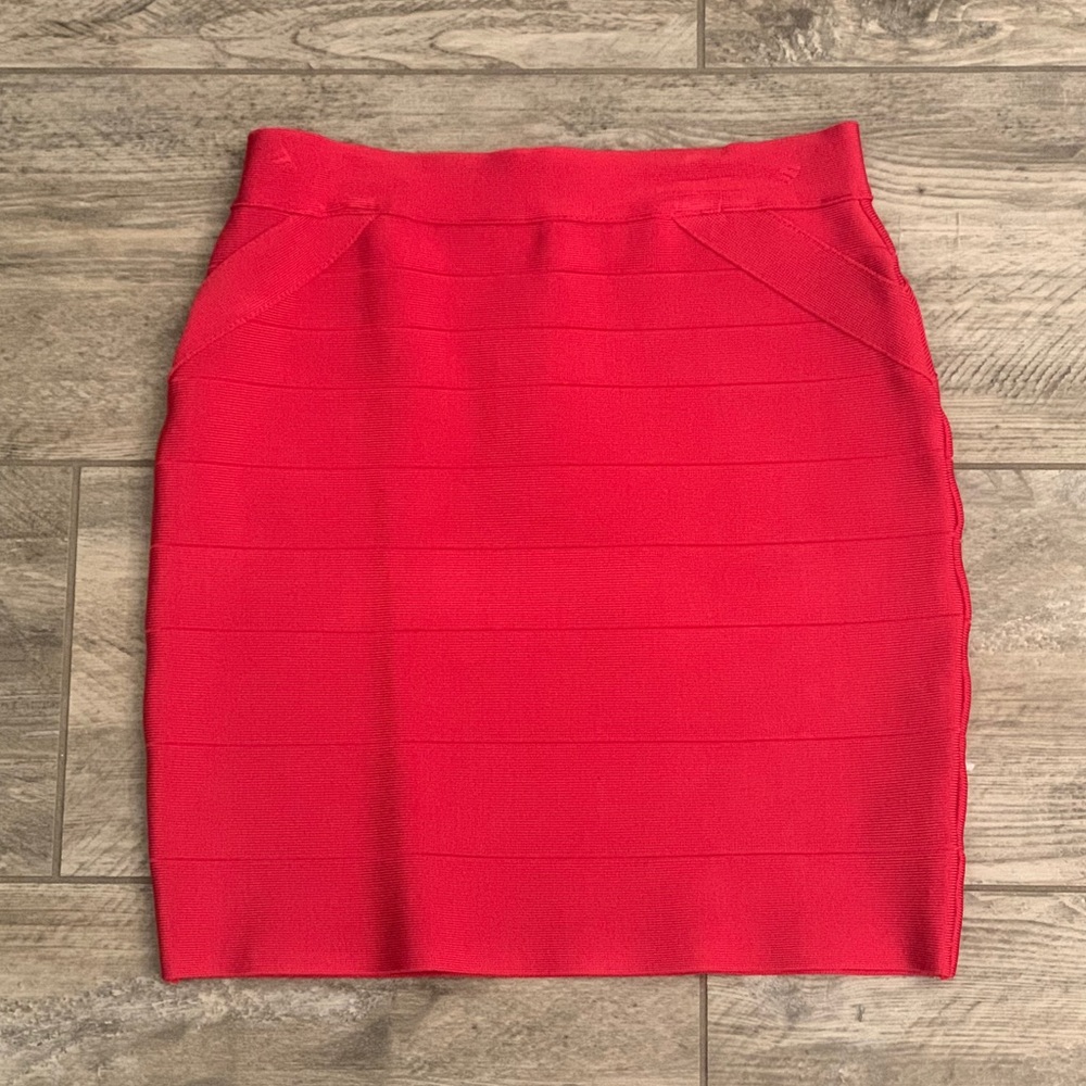 bebe red skirt medium
